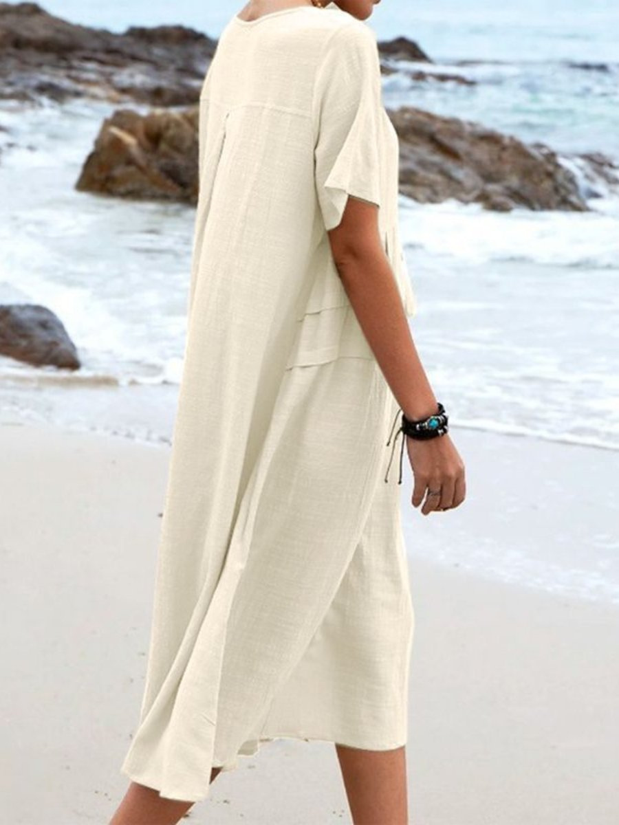 Sofie | Lockeres kleid mit Rundhalsausschnitt