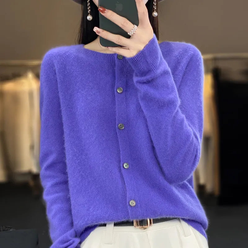 Nora | Stilvoller Strickcardigan für Büro und Freizeit