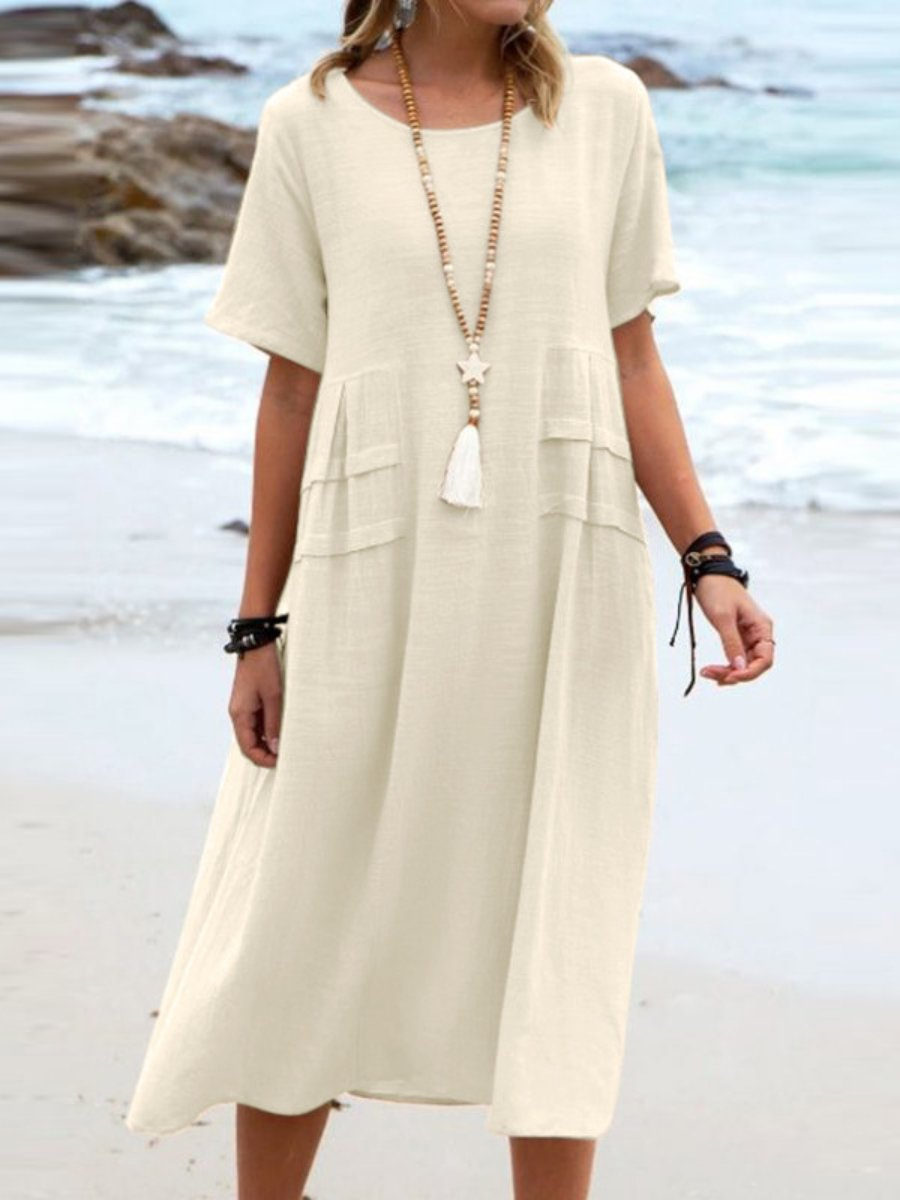 Sofie | Lockeres kleid mit Rundhalsausschnitt