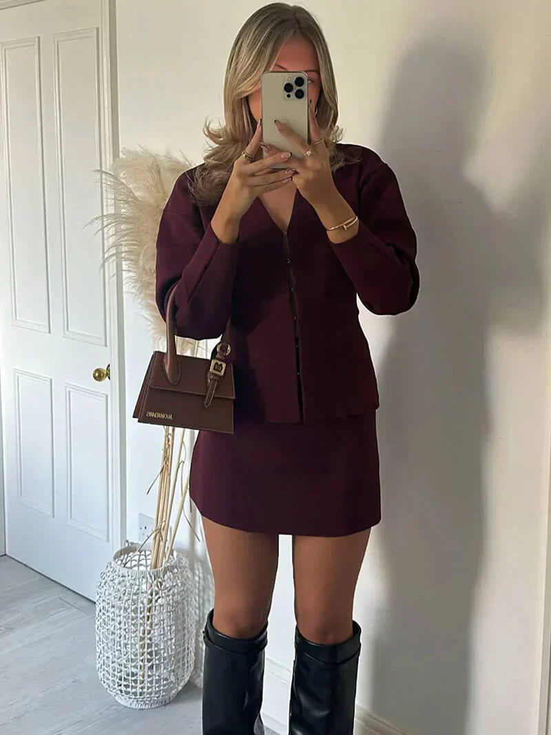 Nora | Damen Strickset modern und angenehm zu tragen