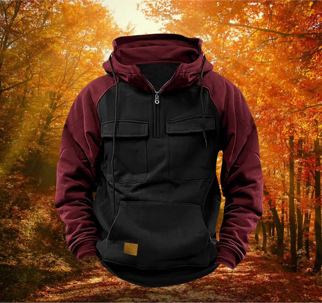 Matteo | Freizeit-Hoodie mit sportlicher Passform und Tasche