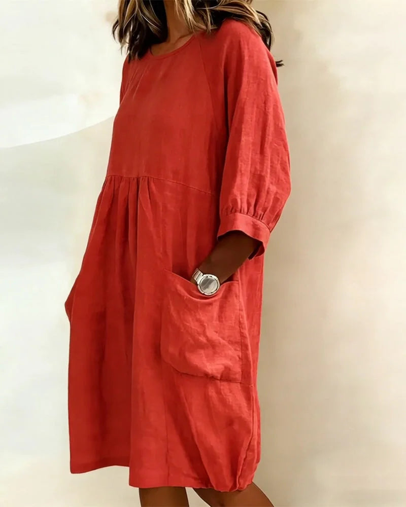 Paula | Charmantes 3/4-Arm-Kleid Damen