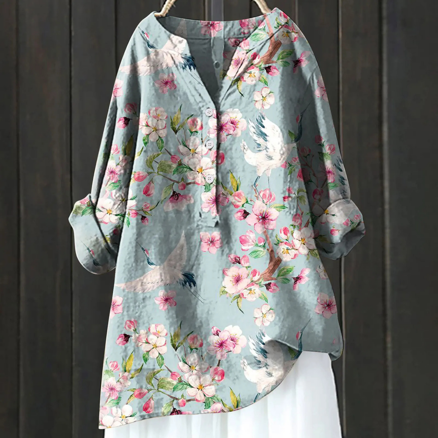 Clara | Lässige Blumenbluse