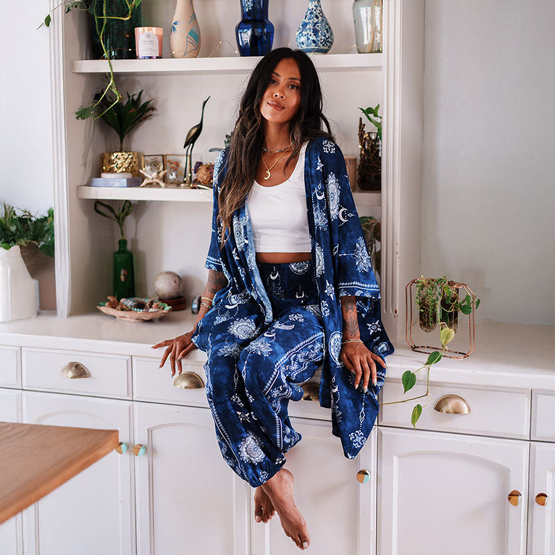 Sophie | Modisches Damen-Set in tiefem Mondblau