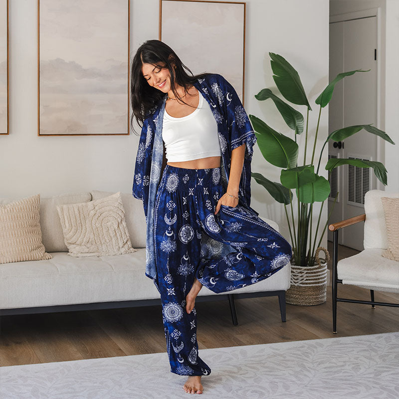 Sophie | Modisches Damen-Set in tiefem Mondblau