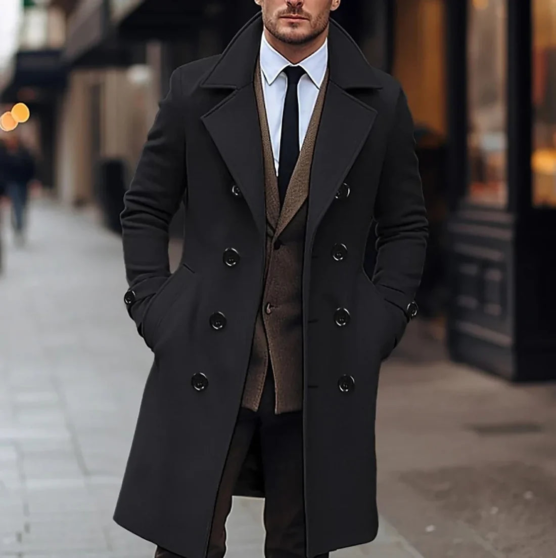 Felix | Eleganter Herren Trenchcoat im klassischen Design