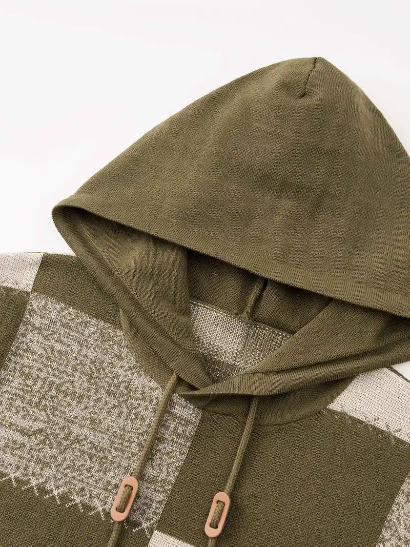Fabian | Bequemer Strickpullover mit modischer Kapuze