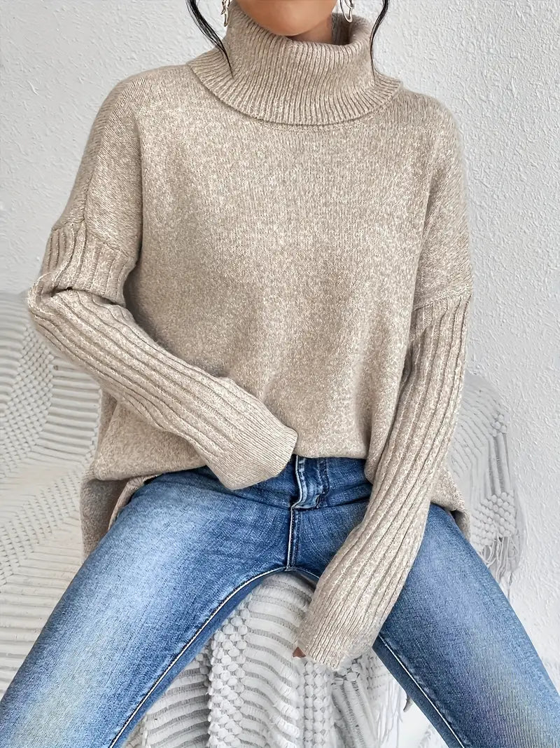 Helena | Kuscheliger Damenpullover mit Rollkragen