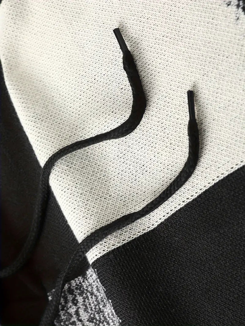 Fabian | Bequemer Strickpullover mit modischer Kapuze