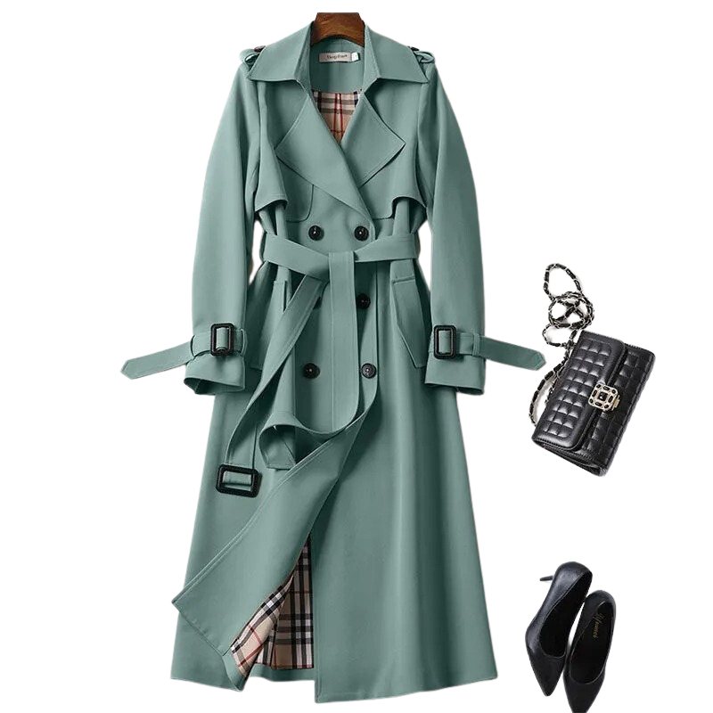 Clara | Klassischer Trenchcoat mit Bindegürtel