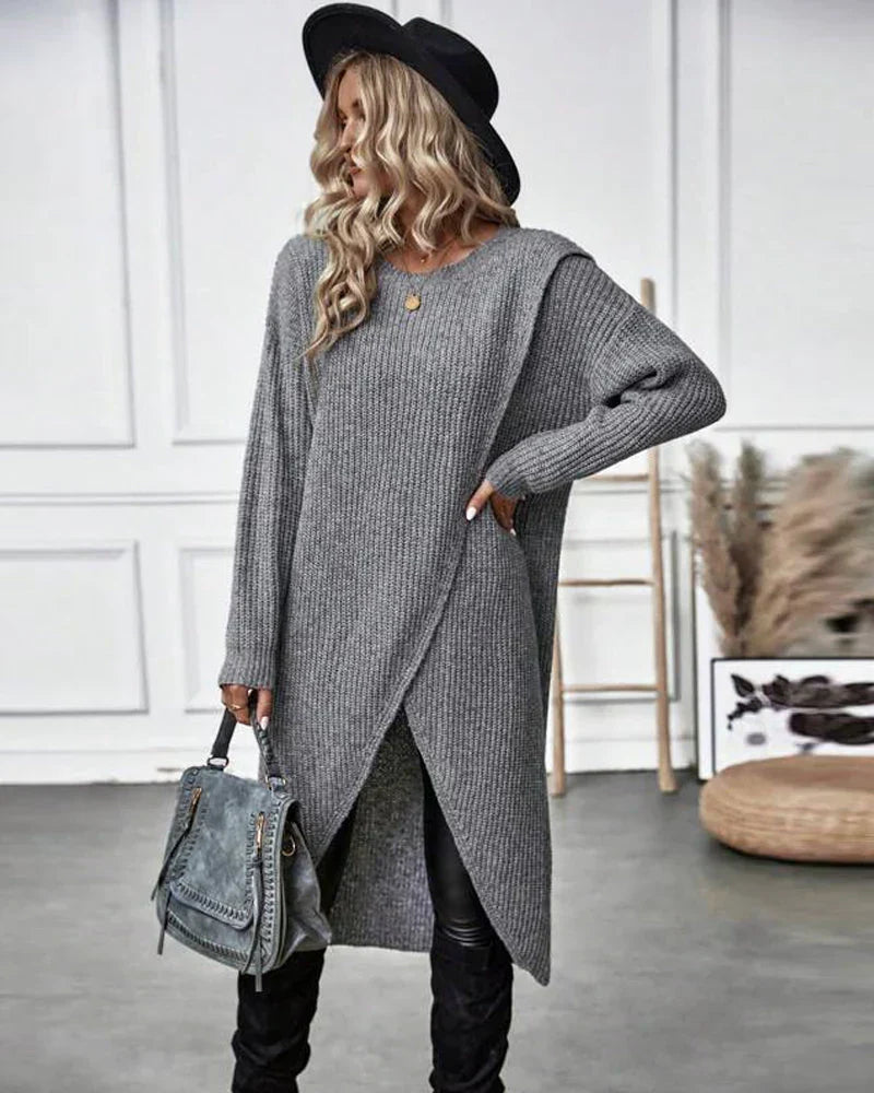 Clara | Langer Damenpullover im modernen Oversize-Stil