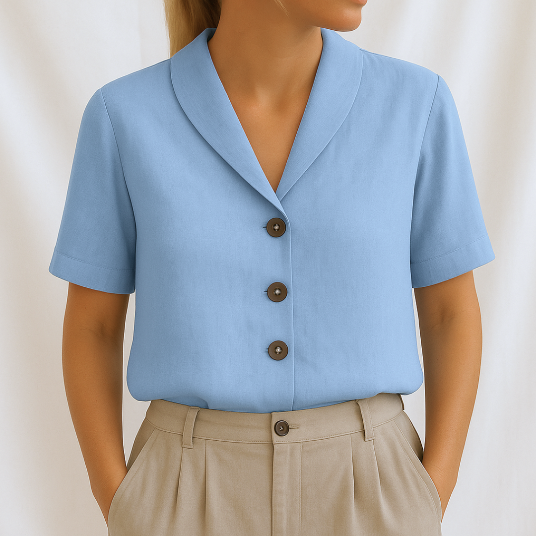 Paula | Exklusive Schlichte Bluse Damen