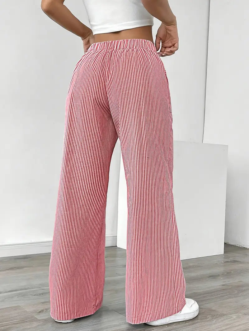 Clara | Elegante gestreifte Hose mit praktischen Taschen