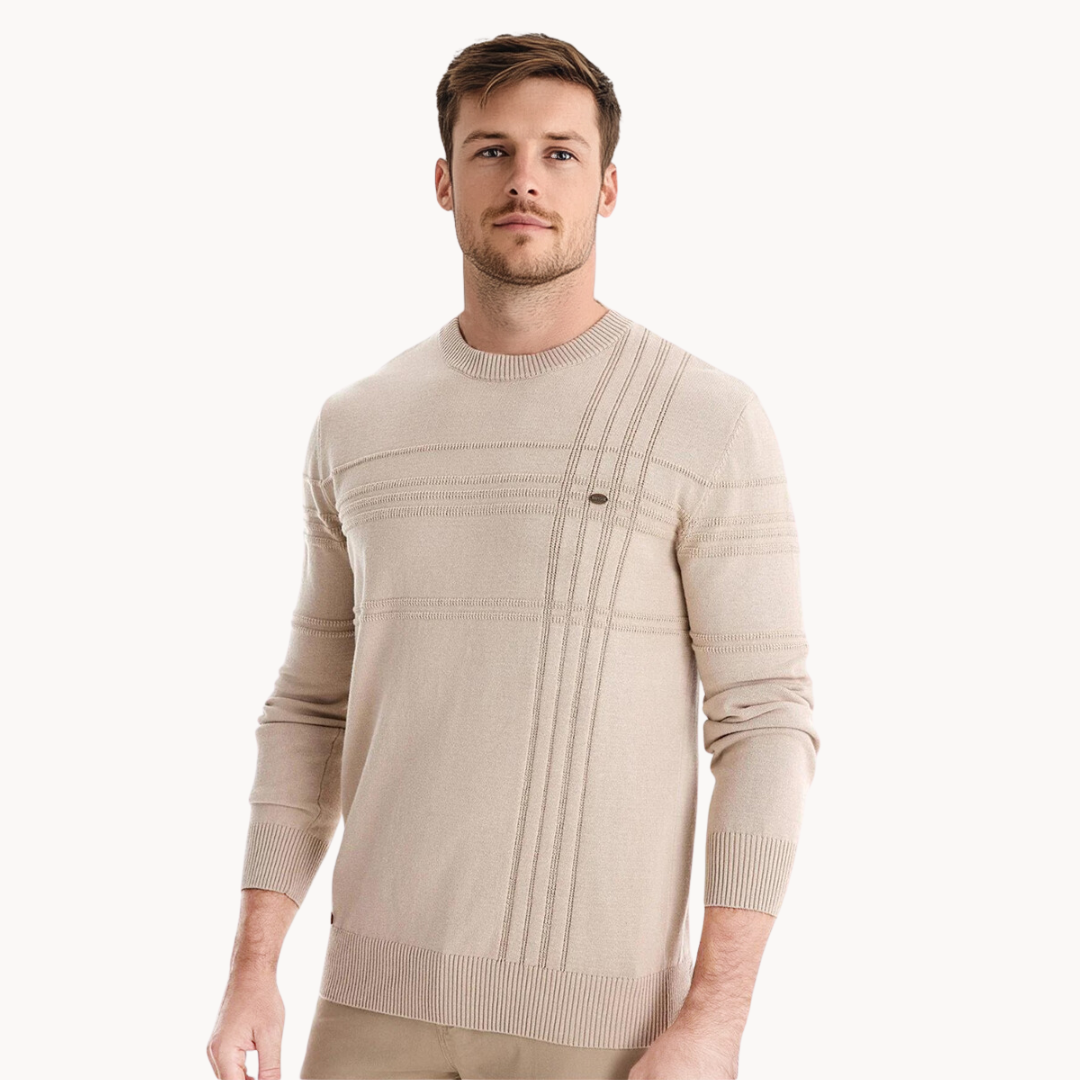 Lukas | Herrenpullover mit zeitlosem Karomuster