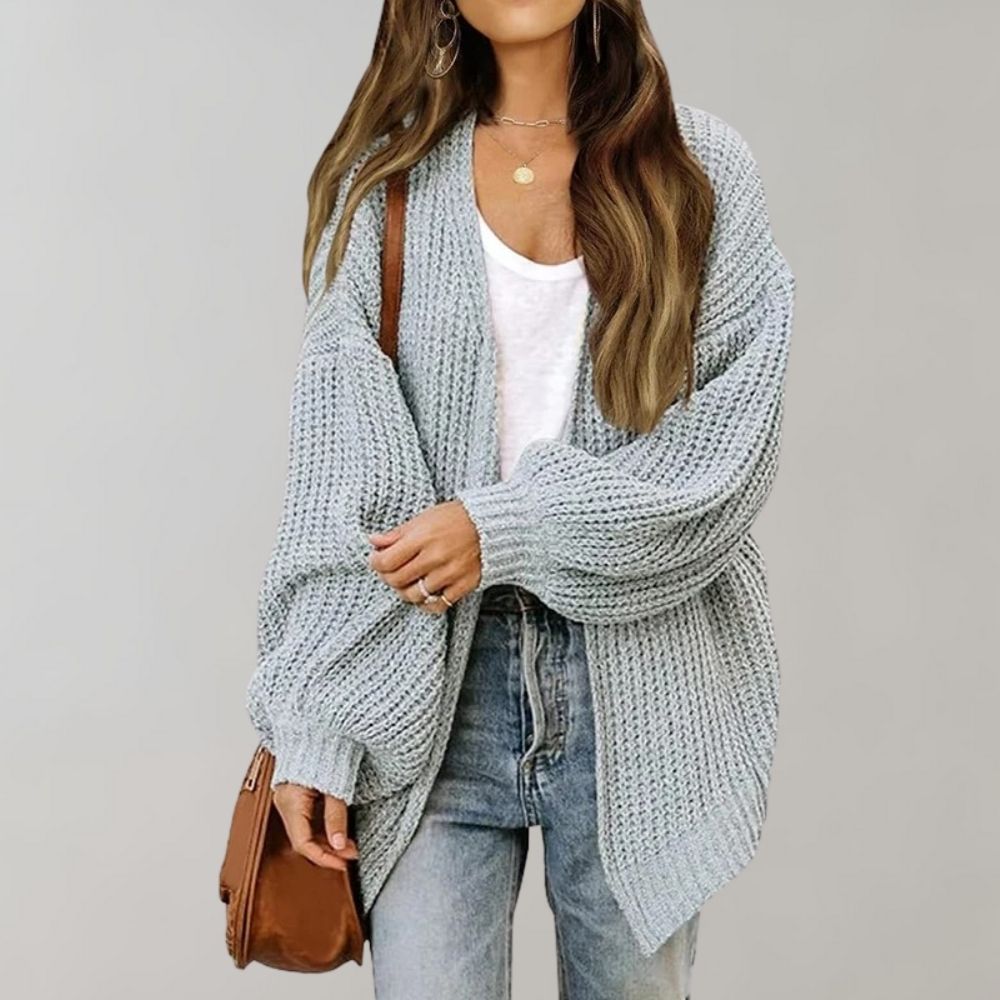Mara | Offener Damen-Cardigan lässig aus grobem Strick