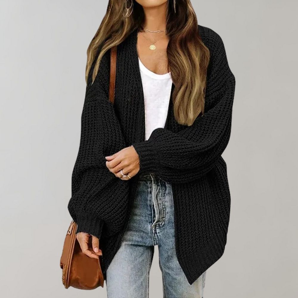 Mara | Offener Damen-Cardigan lässig aus grobem Strick