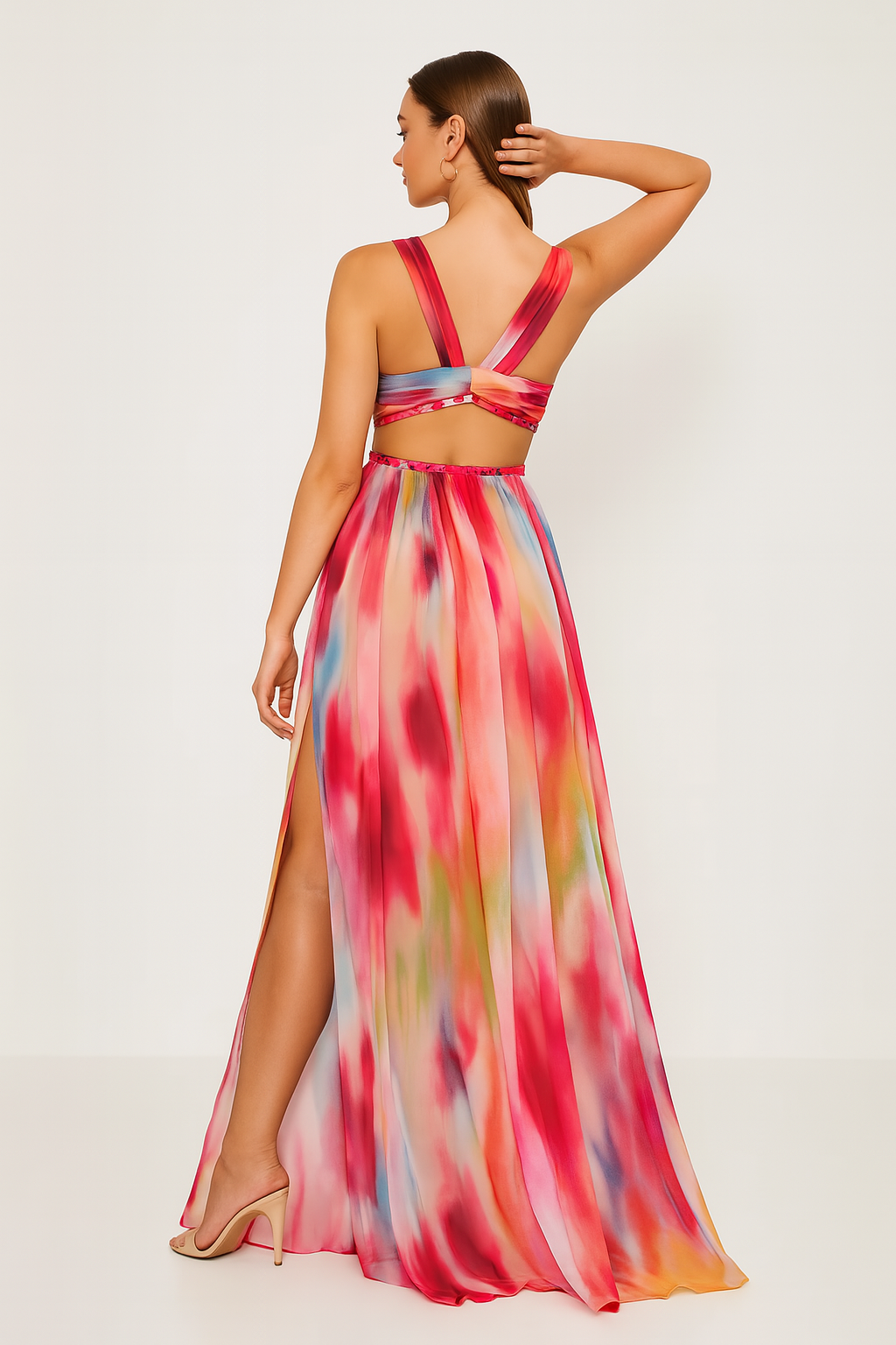 Clara | Gemaltes Maxikleid für stilvolle Auftritte