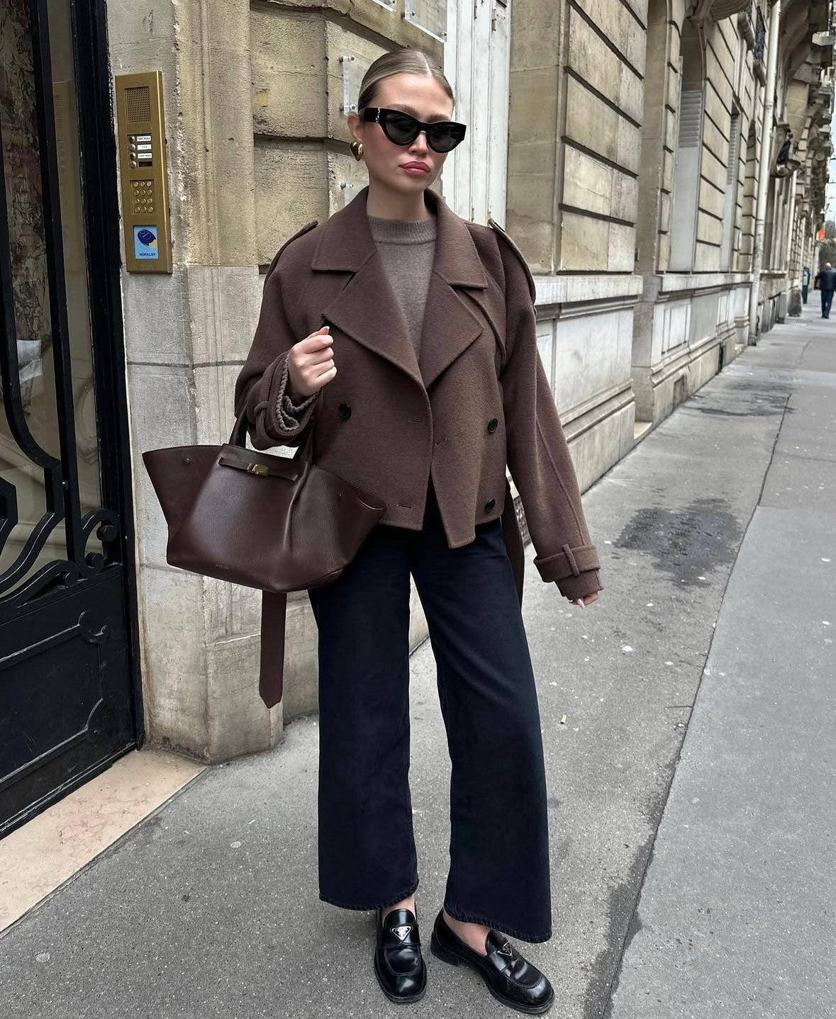 Claudia | Cropped Mantel Damen stilvoll geschnitten