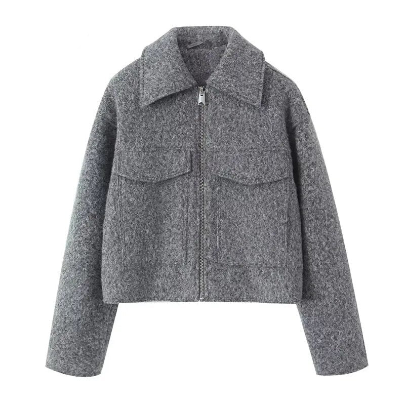 Emma | Damen Cropped Jacke bequem und modisch zugleich
