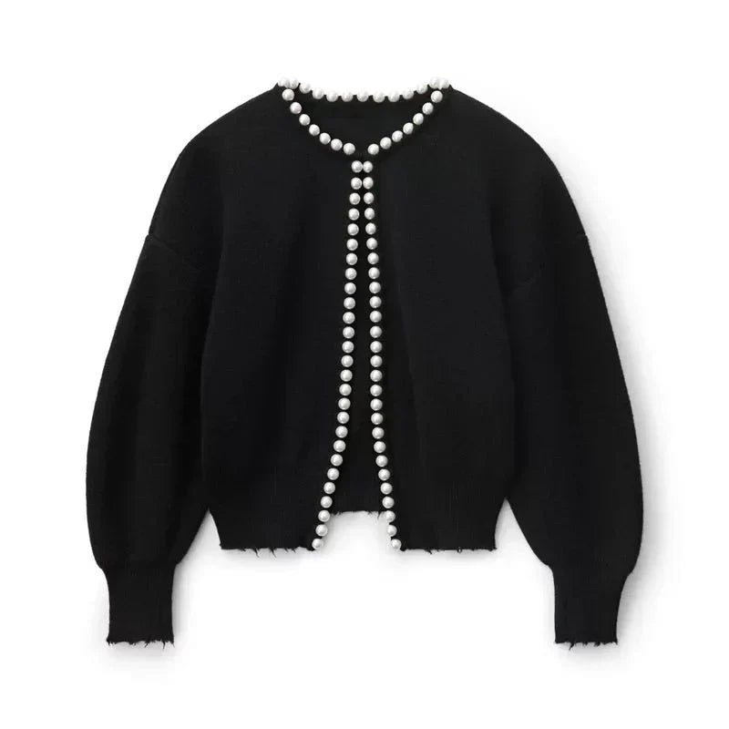 Isabella | Stilvoller Damen-Cardigan mit Perlendekor