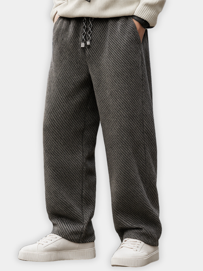 Max | Herren Strukturhose mit Kordelzug modern