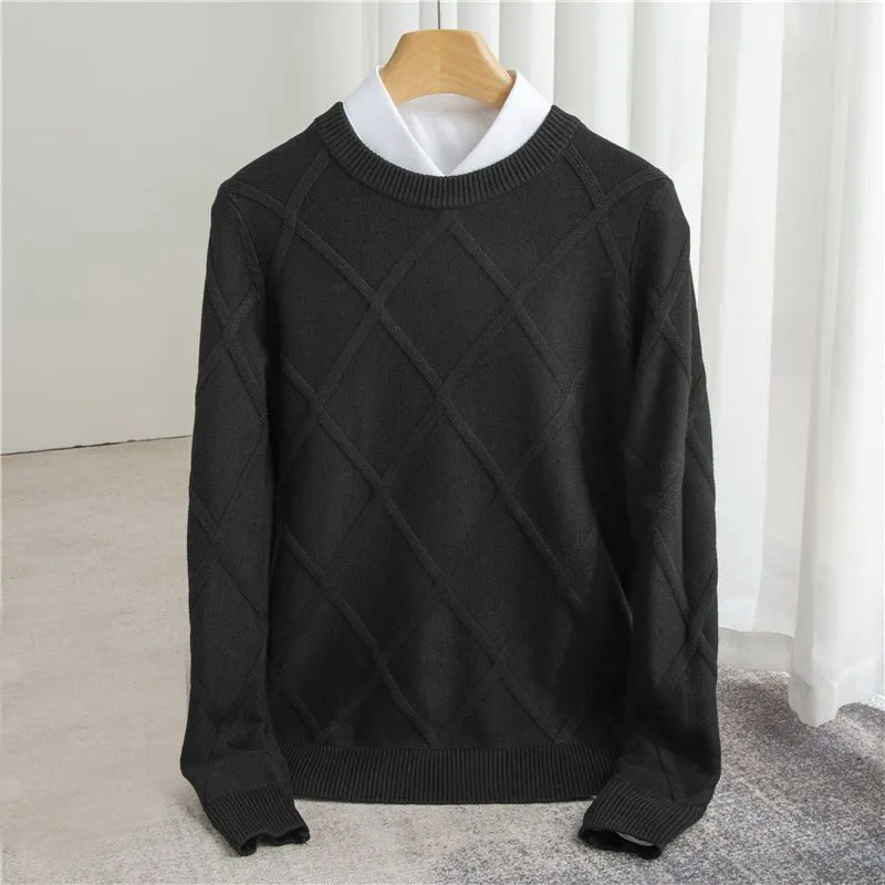 Tim | Schlichter Strickpullover aus feinem Kaschmirstoff