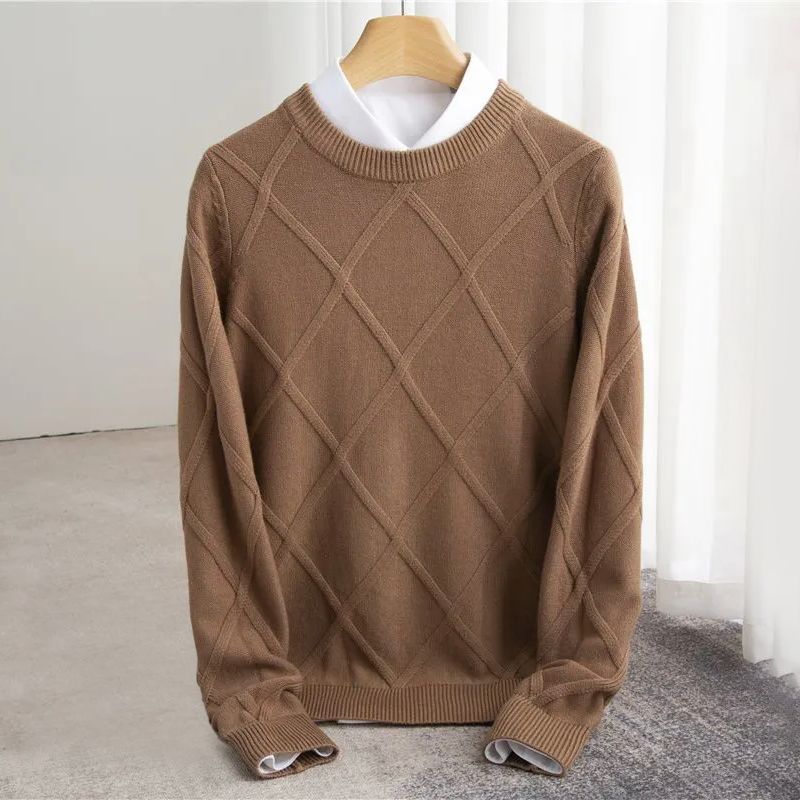 Tim | Schlichter Strickpullover aus feinem Kaschmirstoff