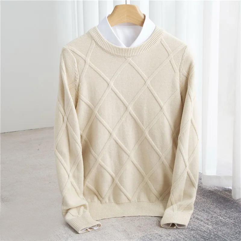 Tim | Schlichter Strickpullover aus feinem Kaschmirstoff