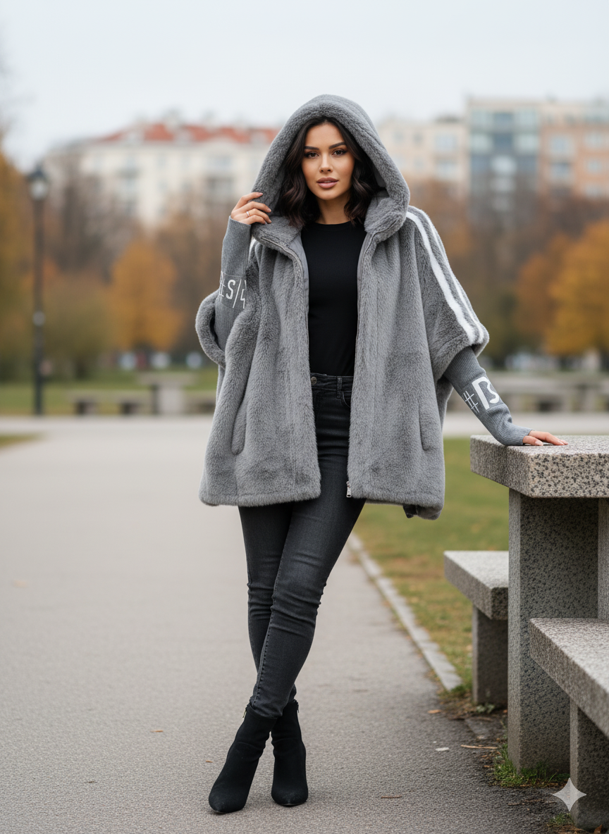 Mara | Modische Winterjacke mit weichem Plüschdesign