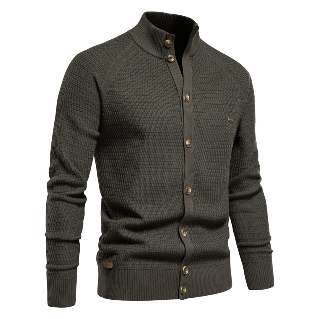 Simon | Herrenjacke aus feinem Strick im zeitlosen Stil