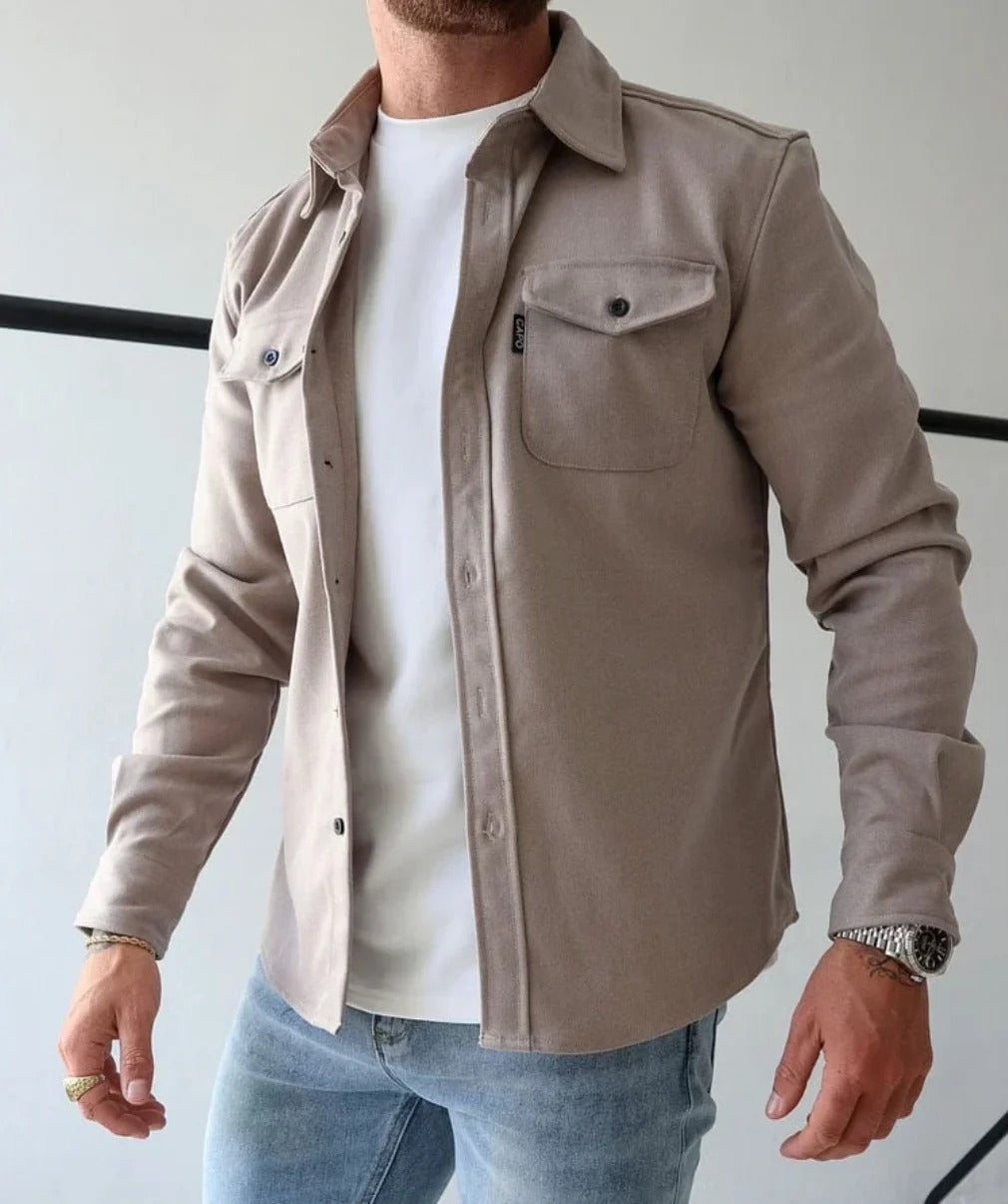 Matthias | Herren Hemdjacke im lässigen Schnitt für Alltag