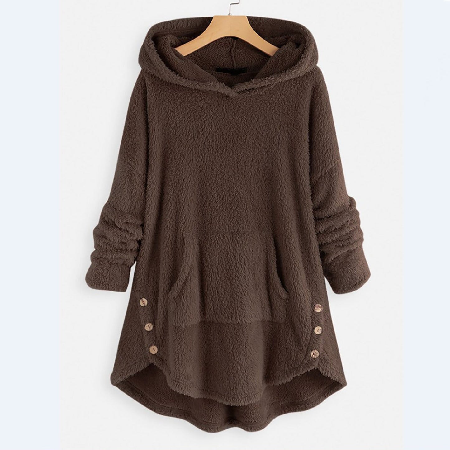 Clara | Flauschiger Winterhoodie mit Kapuze für Damen