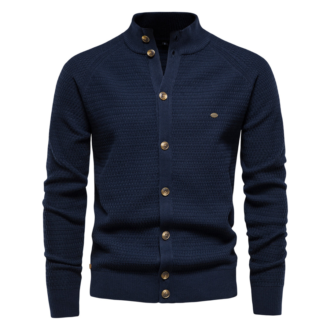 Simon | Herrenjacke aus feinem Strick im zeitlosen Stil