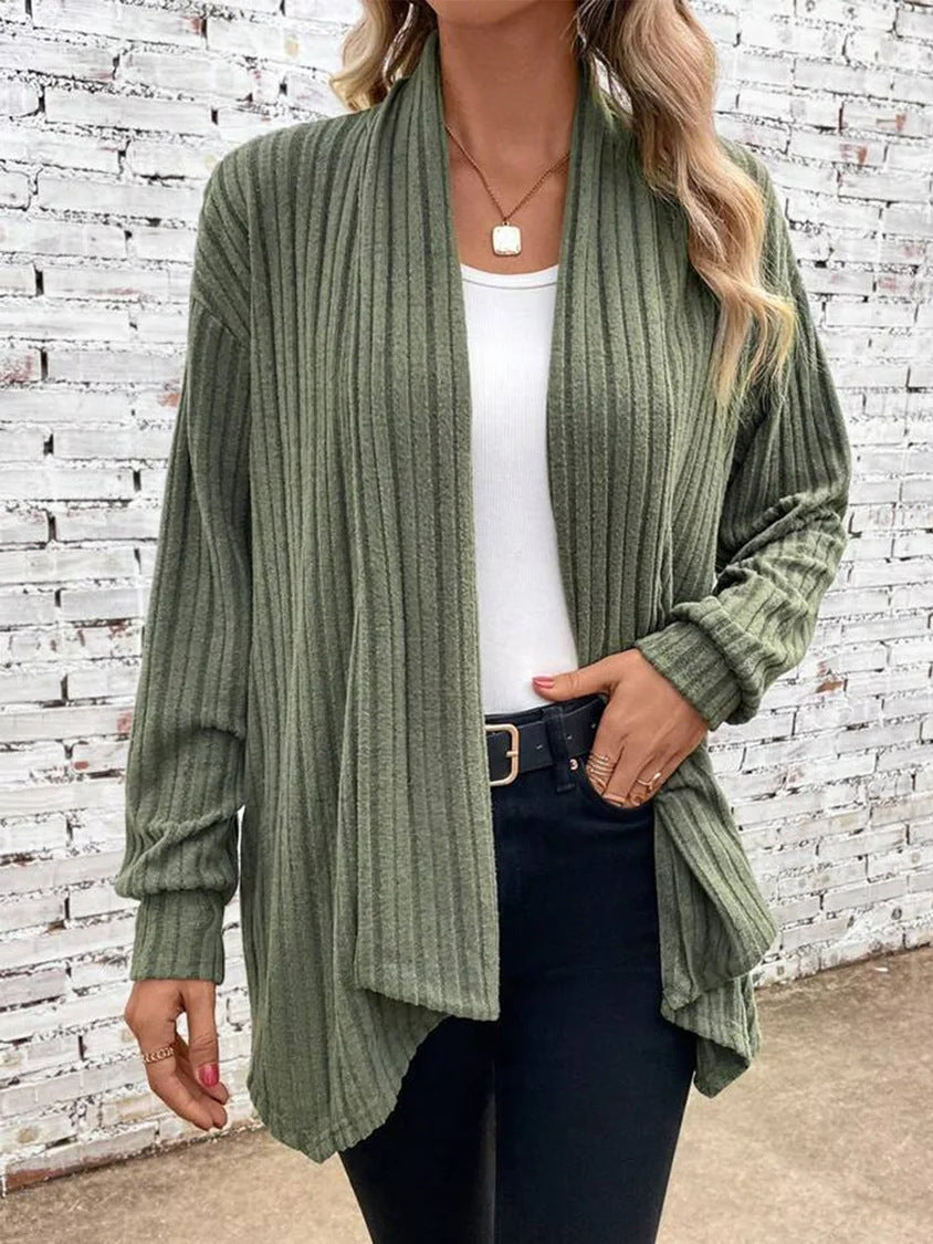 Nina | Eleganter Damen Cardigan im zeitlosen Rippdesign