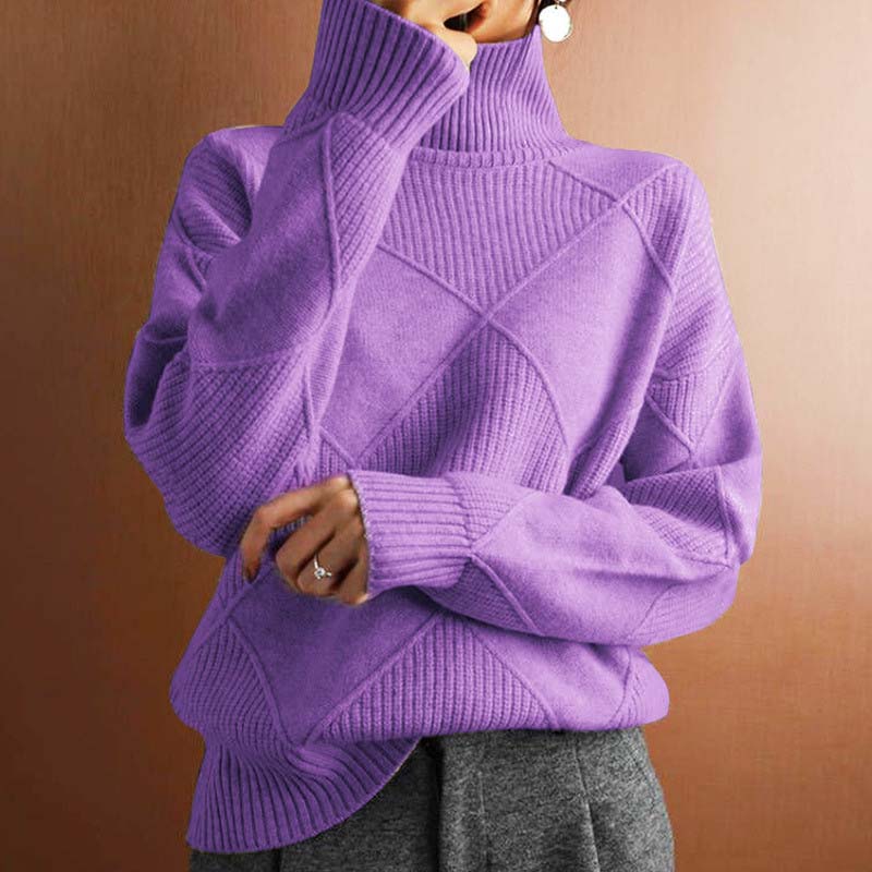Patrick | Stilvoller Damenstrickpullover mit Rollkragen