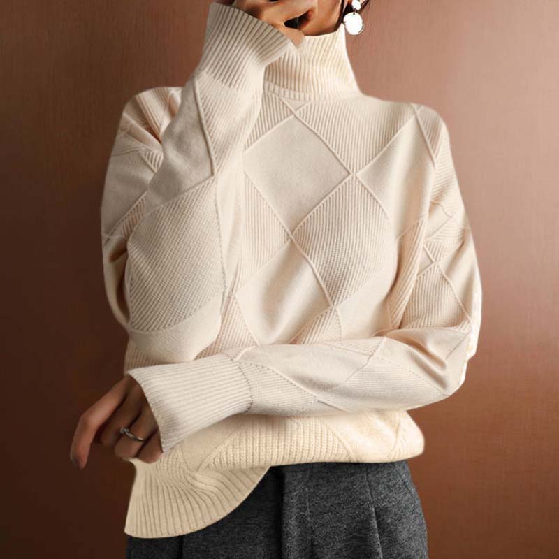 Patrick | Stilvoller Damenstrickpullover mit Rollkragen