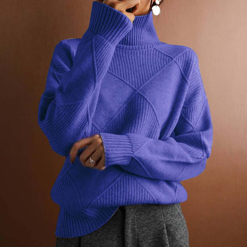 Patrick | Stilvoller Damenstrickpullover mit Rollkragen