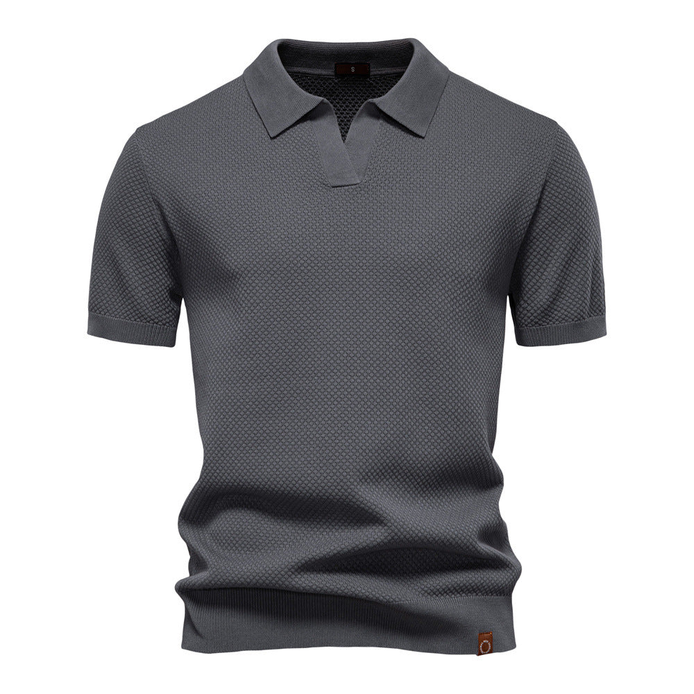 Stefan | Strukturiertes Polo-Shirt im eleganten Design