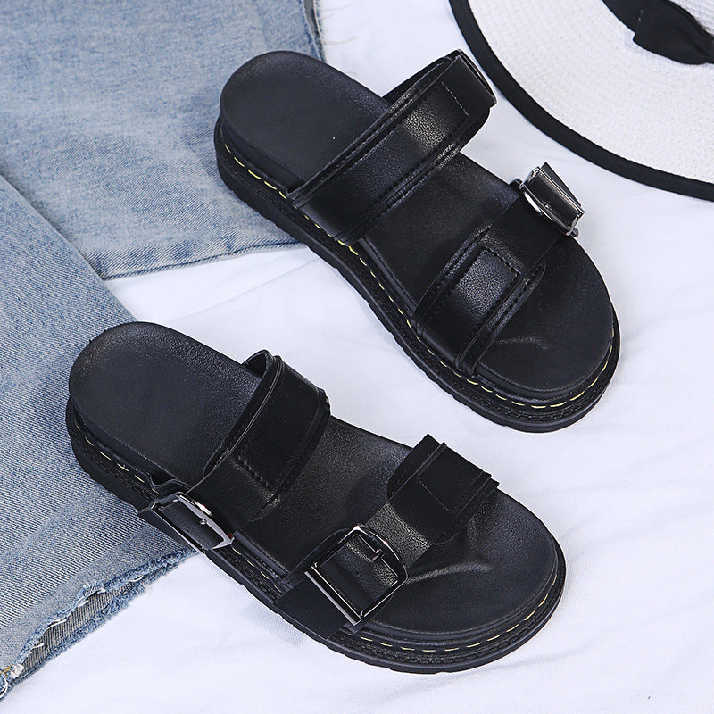 Clara | Bequeme Sommer-Plateausandalen mit Schnalle