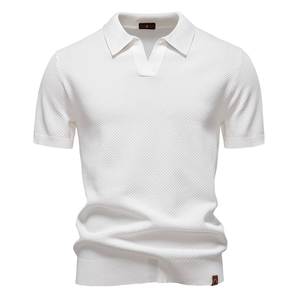 Stefan | Strukturiertes Polo-Shirt im eleganten Design