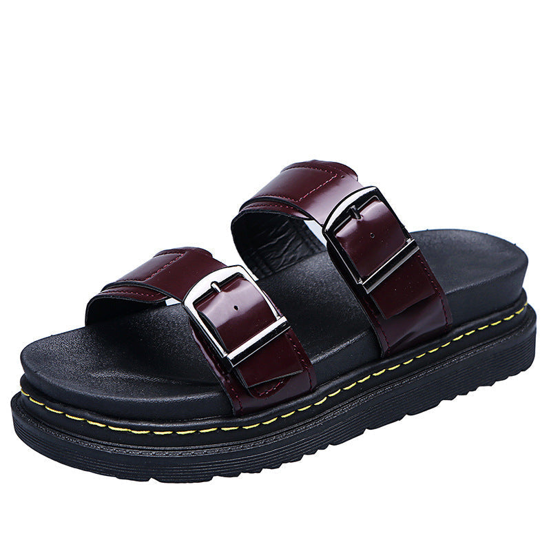 Clara | Bequeme Sommer-Plateausandalen mit Schnalle