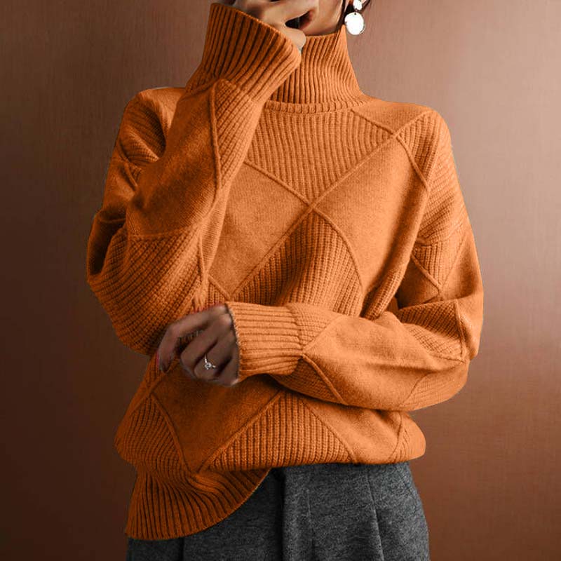 Patrick | Stilvoller Damenstrickpullover mit Rollkragen