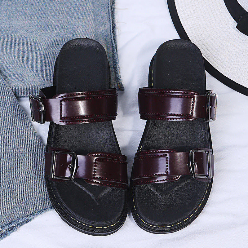 Clara | Bequeme Sommer-Plateausandalen mit Schnalle