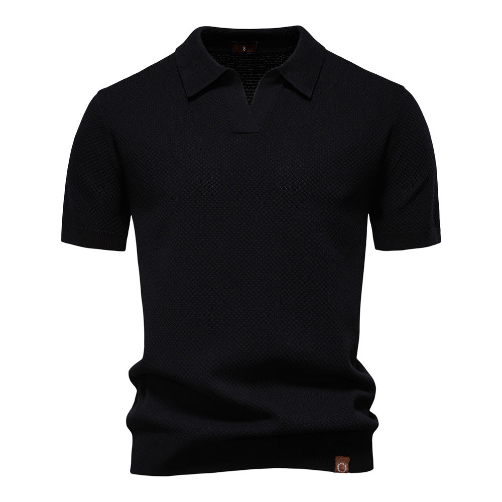 Stefan | Strukturiertes Polo-Shirt im eleganten Design