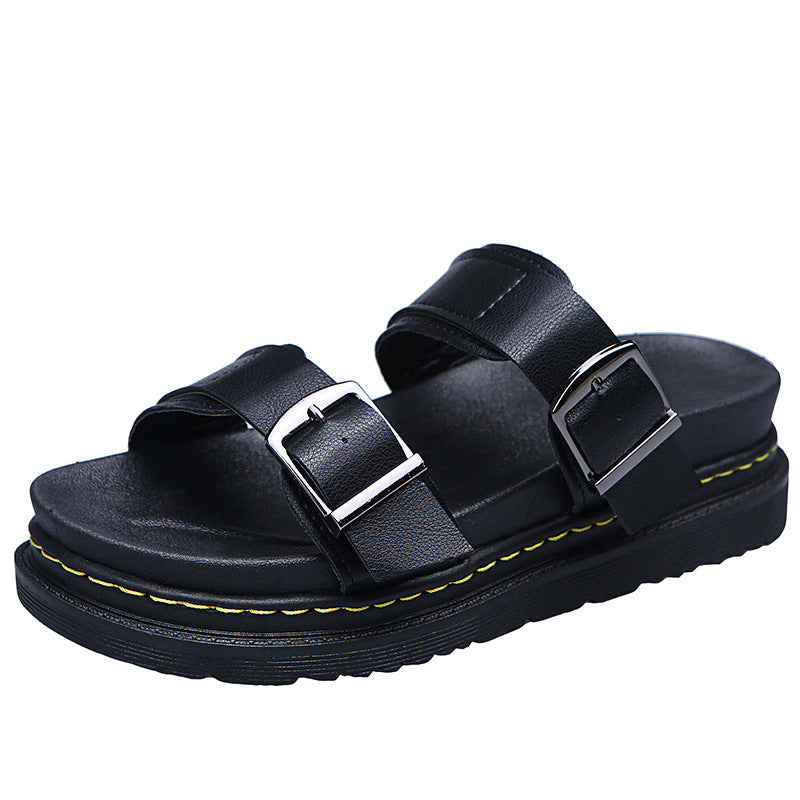 Clara | Bequeme Sommer-Plateausandalen mit Schnalle