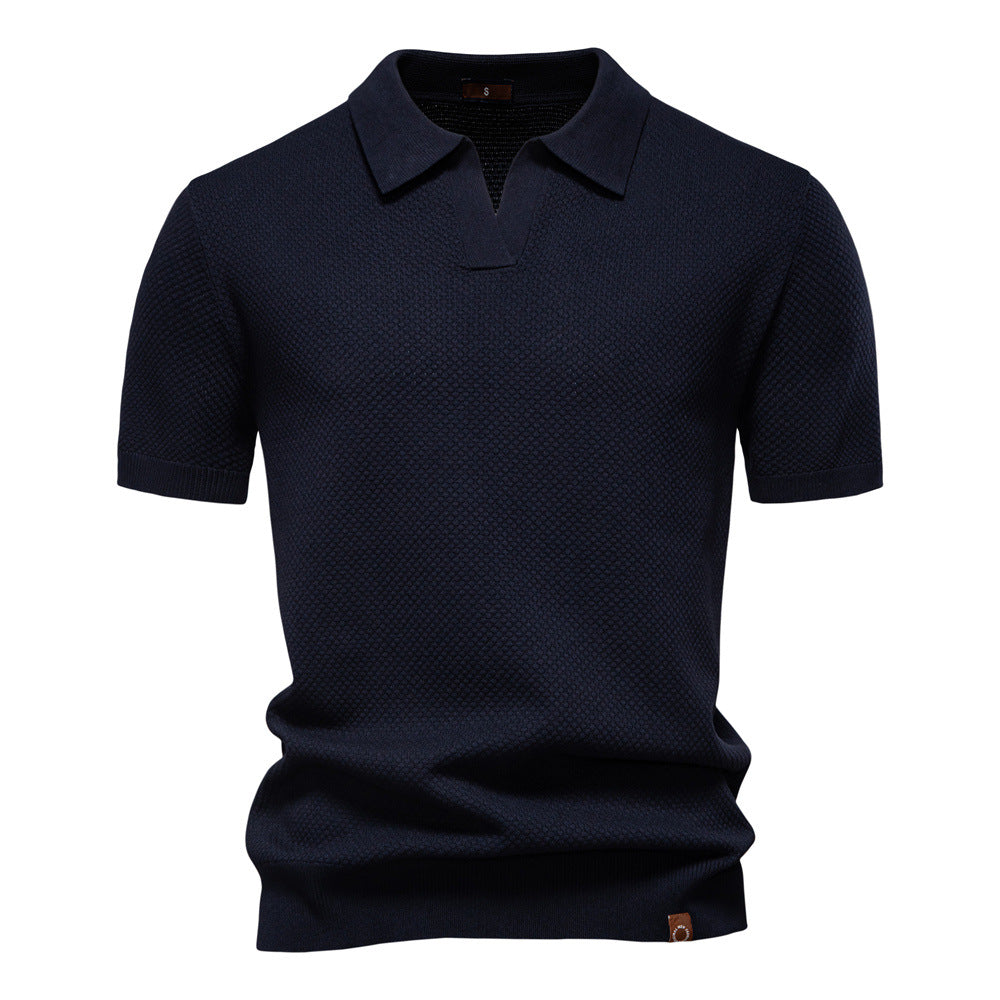 Stefan | Strukturiertes Polo-Shirt im eleganten Design