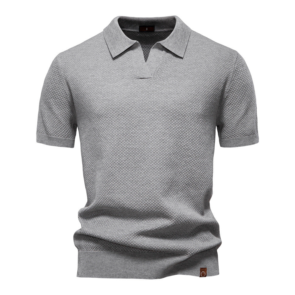 Stefan | Strukturiertes Polo-Shirt im eleganten Design