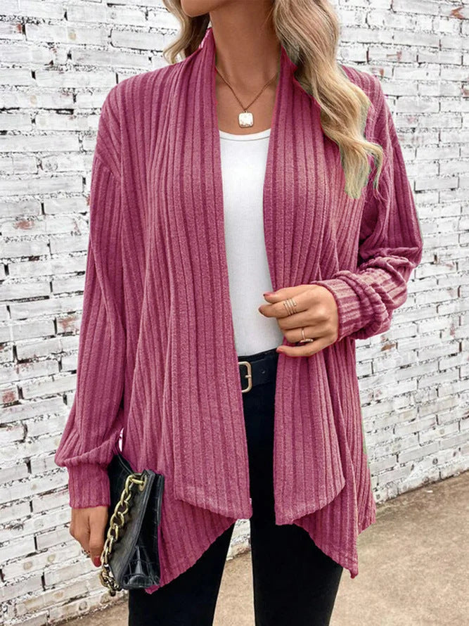 Nina | Eleganter Damen Cardigan im zeitlosen Rippdesign