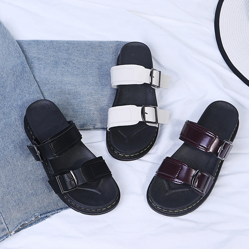 Clara | Bequeme Sommer-Plateausandalen mit Schnalle