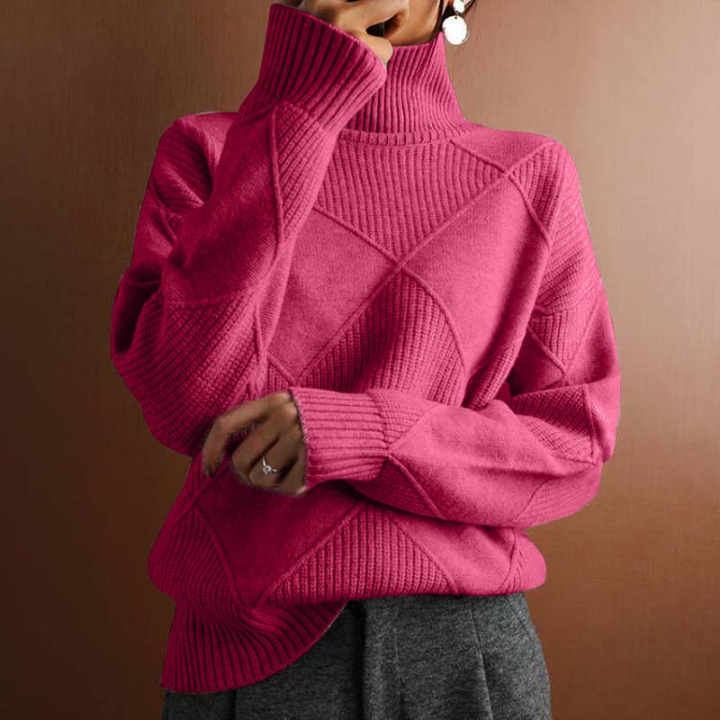 Patrick | Stilvoller Damenstrickpullover mit Rollkragen